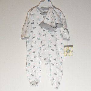 NWT | Baby One-Piece and Hat Combo | 6M
